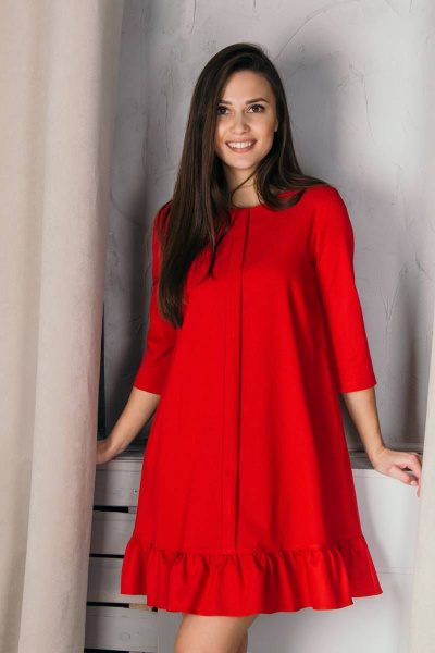 Платье KRASA - Danaida 160-20 красный - фото 2