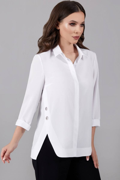 Блуза Teffi Style L-1504 белый - фото 2