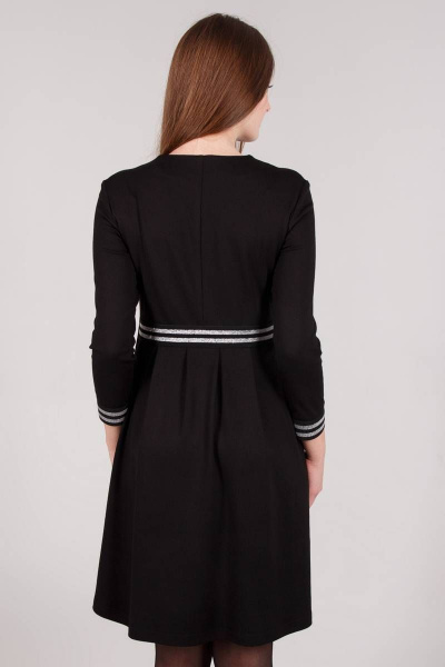 Платье Madech 205365 черный,серебристый - фото 5