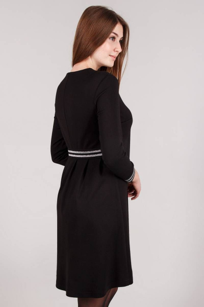 Платье Madech 205365 черный,серебристый - фото 4