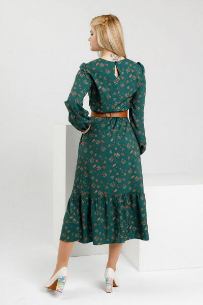 Платье, пояс YFS 6142 зеленый - фото 4