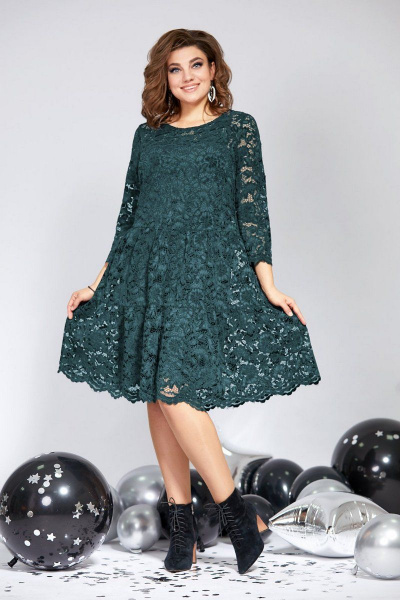 Платье Милора-стиль 827 зеленый - фото 1