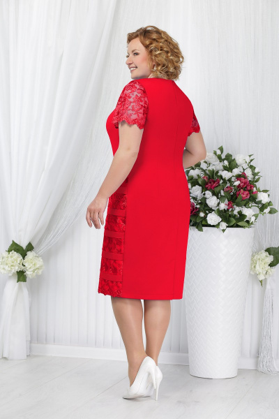 Кардиган, платье Ninele 5634 красный - фото 3