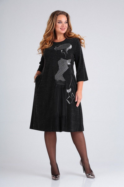 Платье SOVITA M-2011 черный - фото 2
