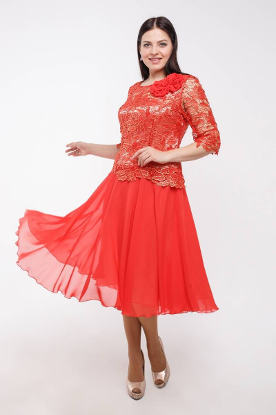 Платье Art Oliya 8--47 красный - фото 1