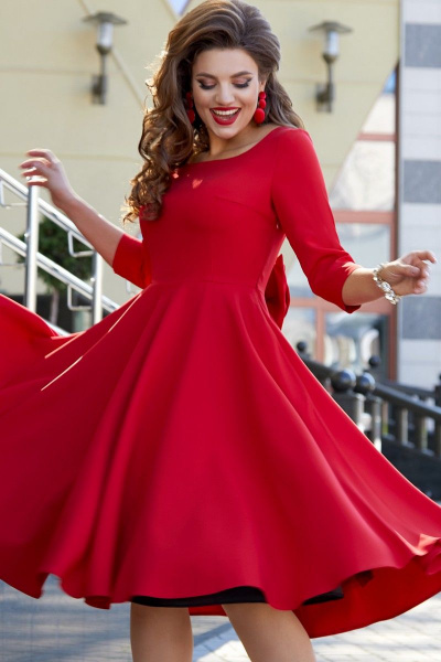 Платье Vittoria Queen 12923 красный - фото 2