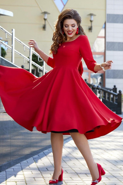 Платье Vittoria Queen 12923 красный - фото 1