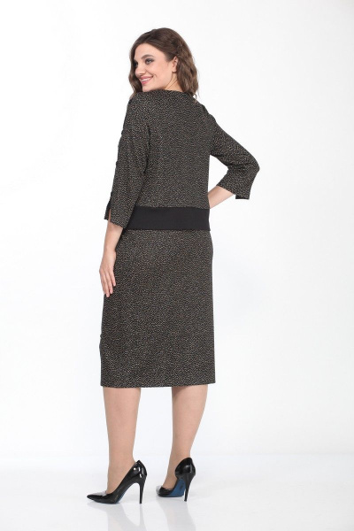 Джемпер, юбка Lady Style Classic 2023/1 черно-серый-желтый - фото 2