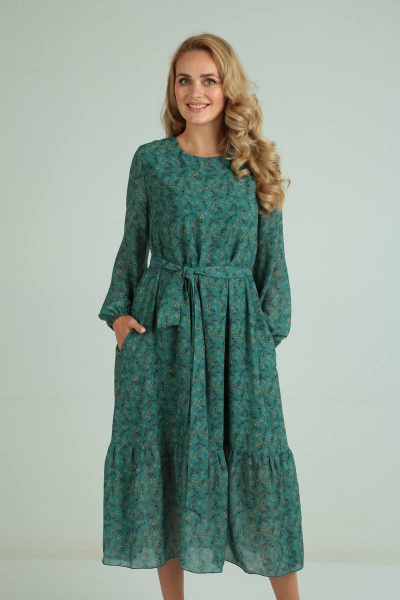 Платье SVT-fashion 545 зеленый - фото 3