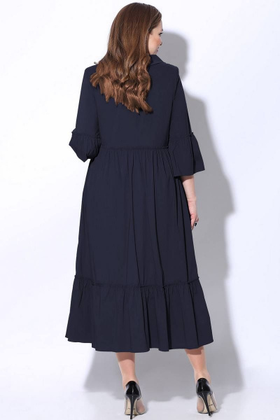 Платье LeNata 12071 темно-синий - фото 2