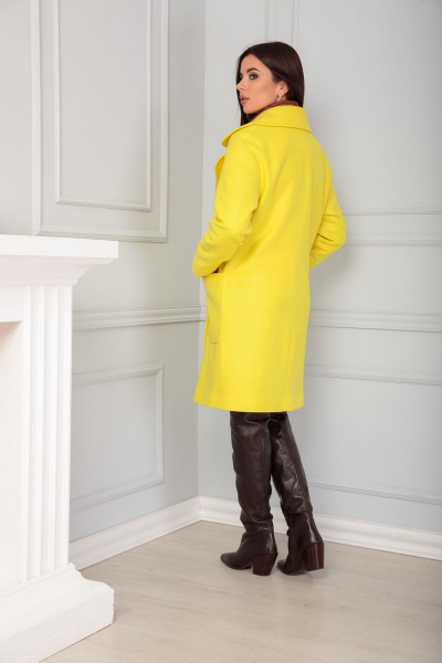 Пальто Anastasia 520 лимон - фото 5