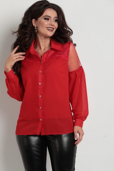 Блуза Solomeya Lux 742 красный - фото 1