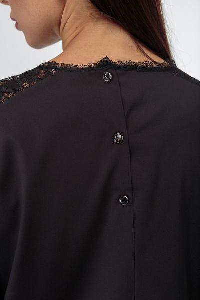 Блуза Anelli 845 черный - фото 7
