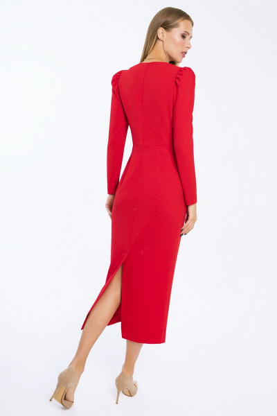 Платье LaVeLa L10167 красный - фото 2