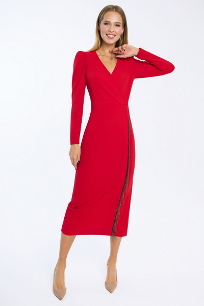 Платье LaVeLa L10167 красный - фото 1