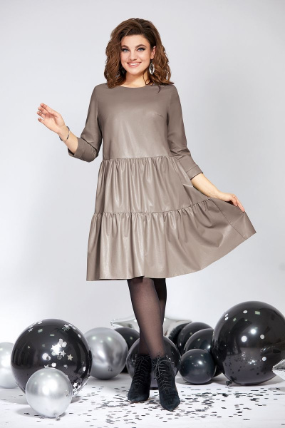 Платье Милора-стиль 822 капучино - фото 1