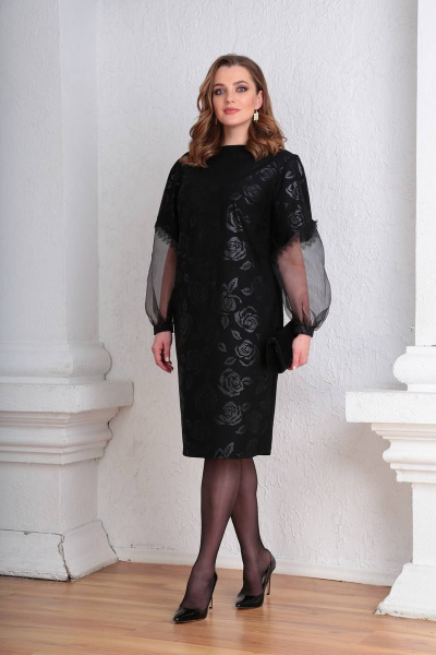 Платье Viola Style 0945 черный - фото 1