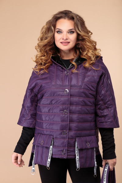 Куртка Svetlana-Style 1483 баклажан - фото 2