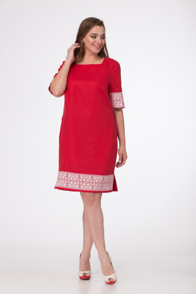 Платье MALI 433 красный - фото 1