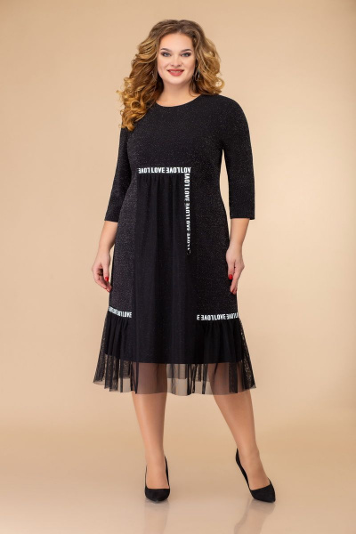 Платье Svetlana-Style 1467 черный+буквы - фото 1