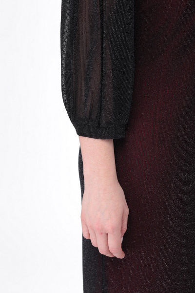 Платье Karina deLux B-366 черно-бордовый - фото 5