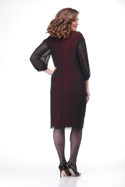 Платье Karina deLux B-366 черно-бордовый - фото 3