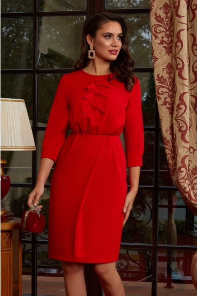 Платье Lissana 4162 красный - фото 4