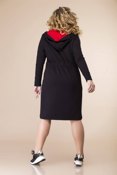 Платье Romanovich Style 1-2084 черный/красный - фото 4