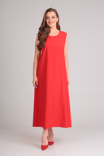 Платье Andrea Style 0063 красный - фото 5