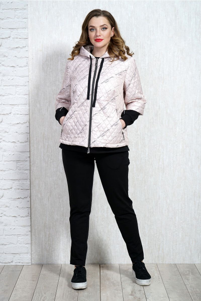 Блуза, брюки, куртка Белтрикотаж 4312 розовый+черный - фото 4