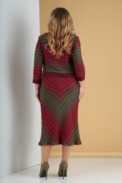 Платье Moda Versal П2238 бордо - фото 7