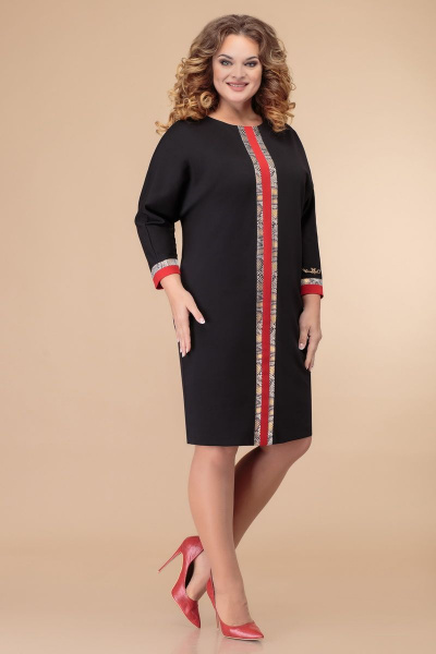 Платье Svetlana-Style 1473 черный+красный - фото 1