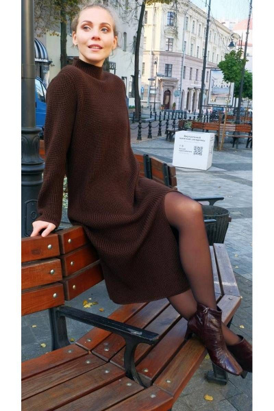 Платье Ivera 840 коричневый - фото 1