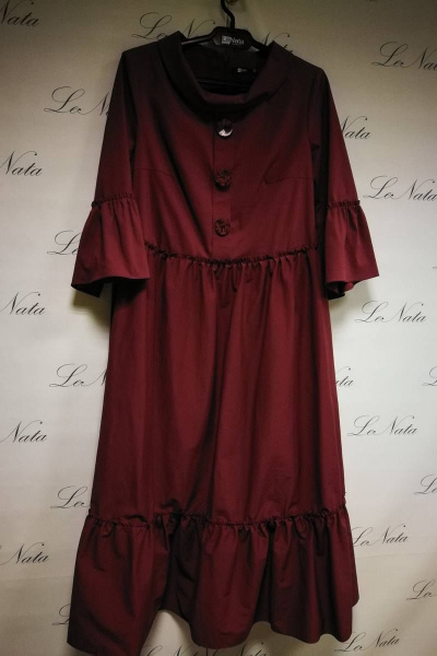 Платье LeNata 12071 спелая-вишня - фото 3