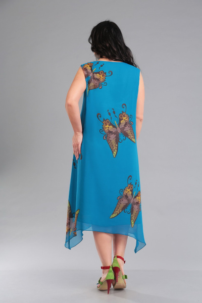Платье IVA 992 голубой - фото 3