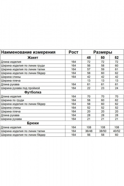 Брюки, жакет, футболка Диомант 2026.1 черный - фото 6