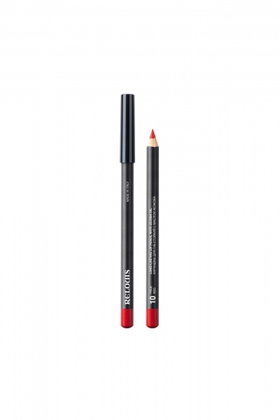 Карандаш для губ Relouis LONG-LASTING LIP PENCIL WITH JOJOBA OIL 10 TRUE RED - фото 1