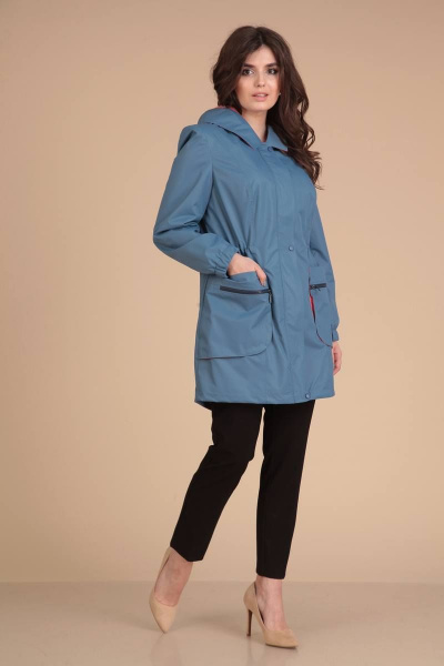 Пальто Viola Style 6019 синий - фото 1