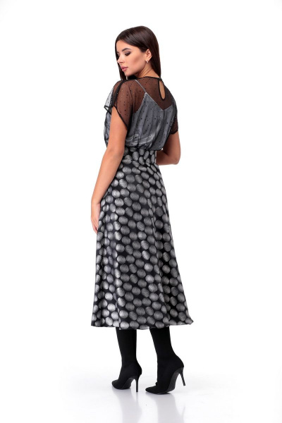 Топ, юбка Мишель стиль 915 жемчужный,черный - фото 2