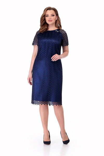Платье Мишель стиль 916 синий - фото 1