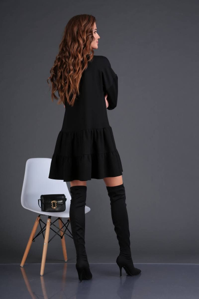 Платье DoMira 01-570 черный - фото 5