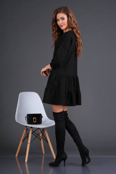 Платье DoMira 01-570 черный - фото 3