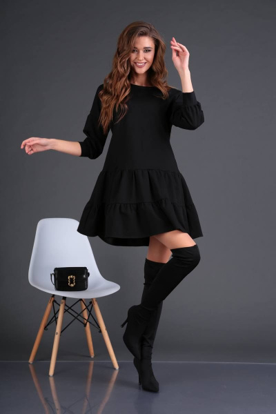 Платье DoMira 01-570 черный - фото 2