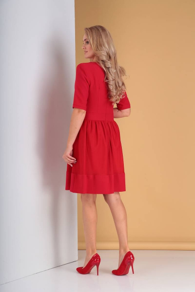 Платье Moda Versal П1833 красный - фото 3