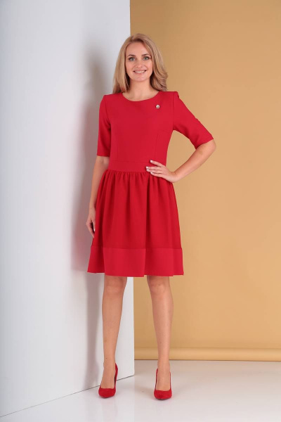 Платье Moda Versal П1833 красный - фото 2