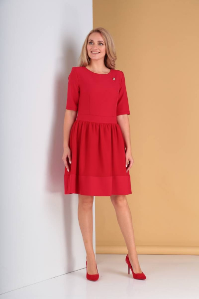Платье Moda Versal П1833 красный - фото 1