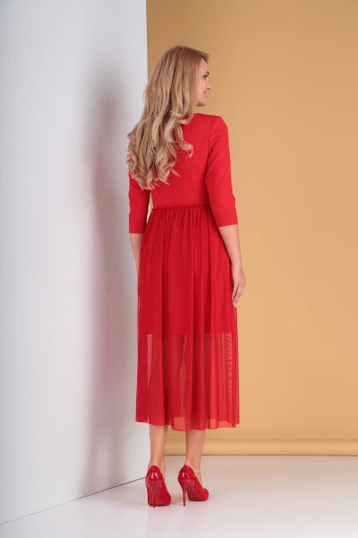 Платье Moda Versal П1837 красный - фото 4