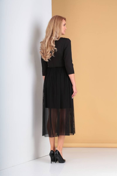 Платье Moda Versal П1837 черное - фото 4