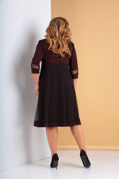 Платье Moda Versal П2115 вишневый - фото 3