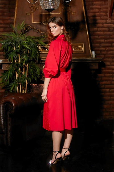 Платье Lokka 699  красный - фото 5